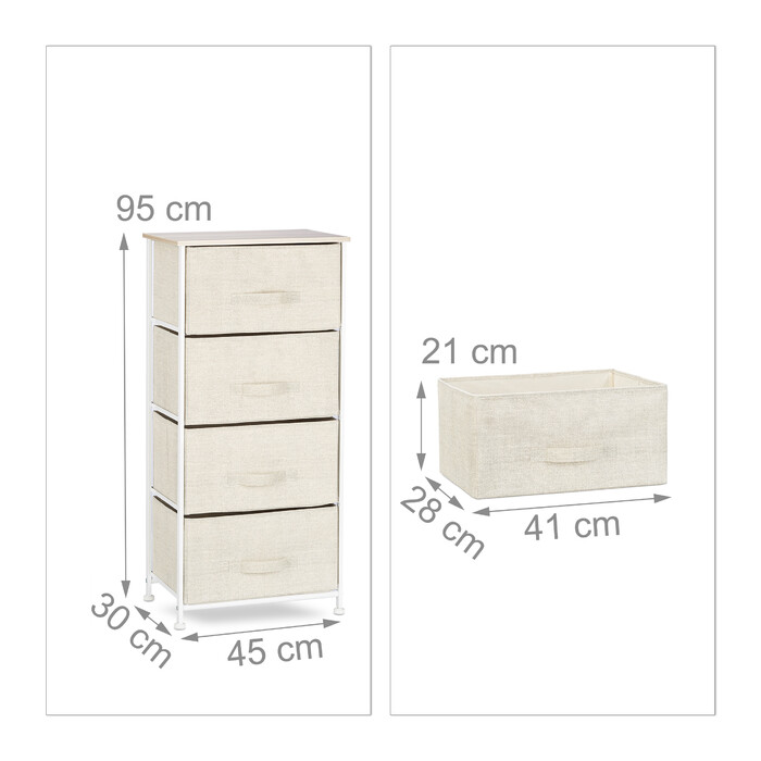 Relaxdays Regalsystem verschiedene Varianten beige