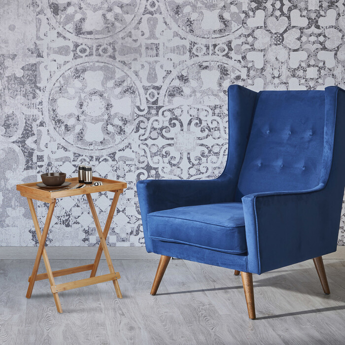 Relaxdays Tabletttisch Bambus