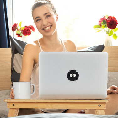 Relaxdays Klappbarer Laptoptisch aus Bambus