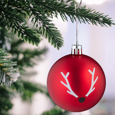 Relaxdays Weihnachtskugeln im 103er Set