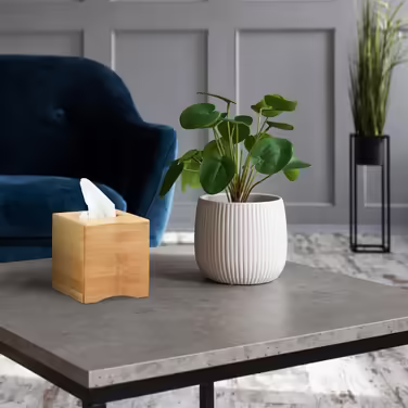 Relaxdays Kosmetiktücherbox quadratisch