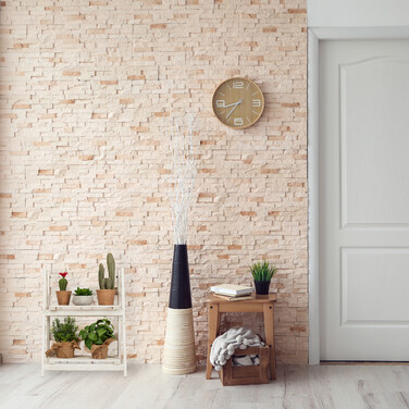 Relaxdays Weiße Blumentreppe aus Holz