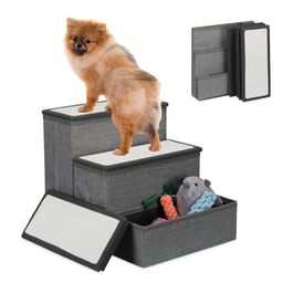 Relaxdays  Faltbare Hundetreppe 3 Stufen
