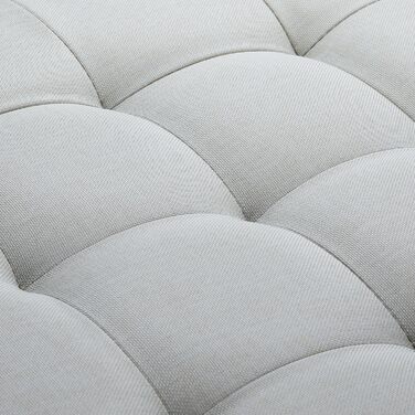 Relaxdays faltbarer Sitzhocker mit Stauraum, rund, 38x38x38 cm, creme