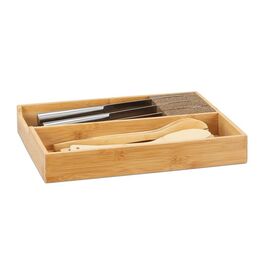 Relaxdays Messerhalter Bambus