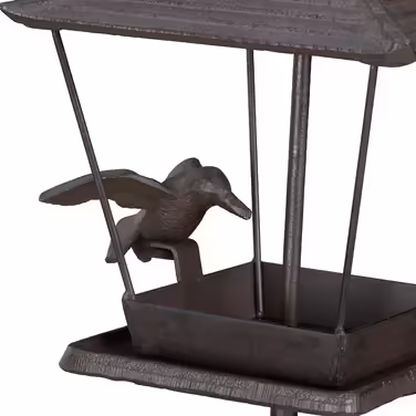 Relaxdays Vogelfutterhaus mit Erdspieß