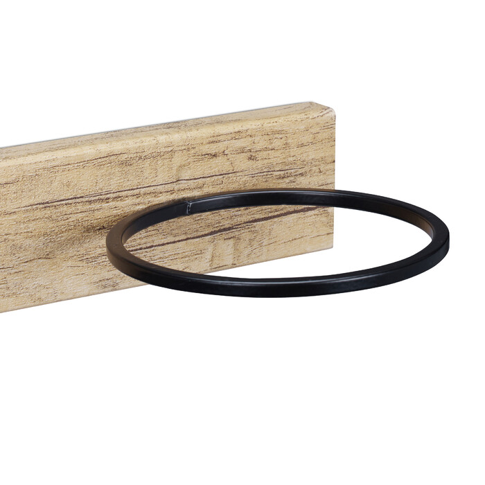 Relaxdays Garderobenleiste mit Schalring