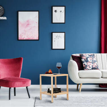 Relaxdays Beistelltisch mit Glasplatte