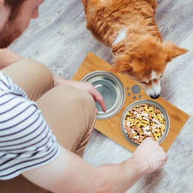 Relaxdays Große Futterbar für Hunde