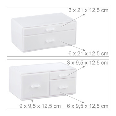 Relaxdays Acryl Make Up Organizer mit 21 Fächern