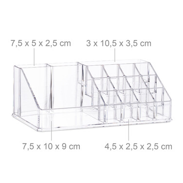 Relaxdays Kosmetikorganizer mit 6 Schubladen