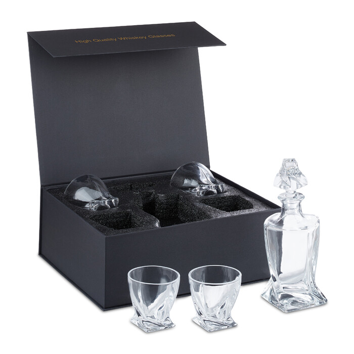 Relaxdays Whisky Set 5-teilig
