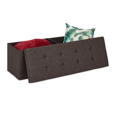 Relaxdays Sitzbank mit Trenngitter