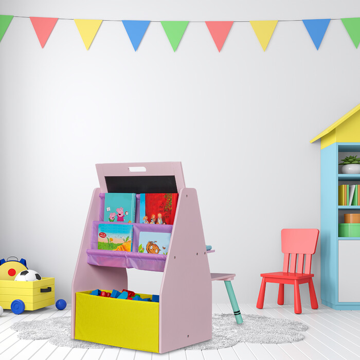 Relaxdays Kinderregal mit Tafel