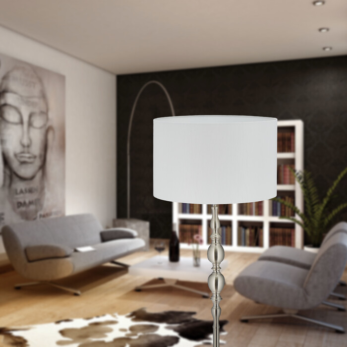 Relaxdays Stehlampe Wohnzimmer beige