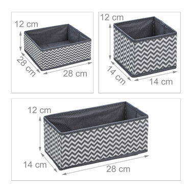 Relaxdays 6-tlg. Schubladen Organizer Set
