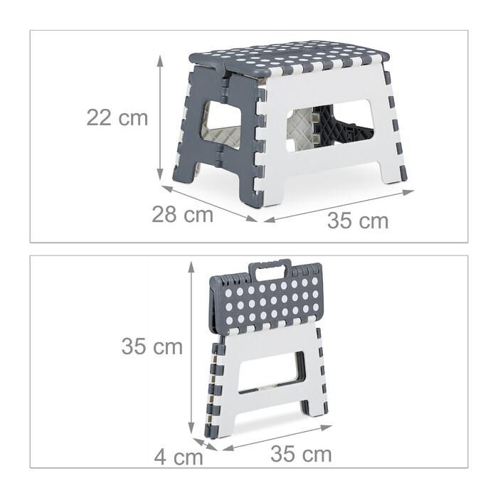 Relaxdays Klapphocker faltbar M
