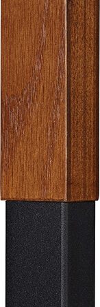 Relaxdays Herrendiener, für Anzug & Hose, Holz Metall Mix, Schlafzimmer, Kleiderbutler, 106,5x45,5x20 cm, braun/schwarz
