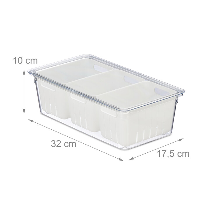 Relaxdays Kühlschrank Organizer 2er Set