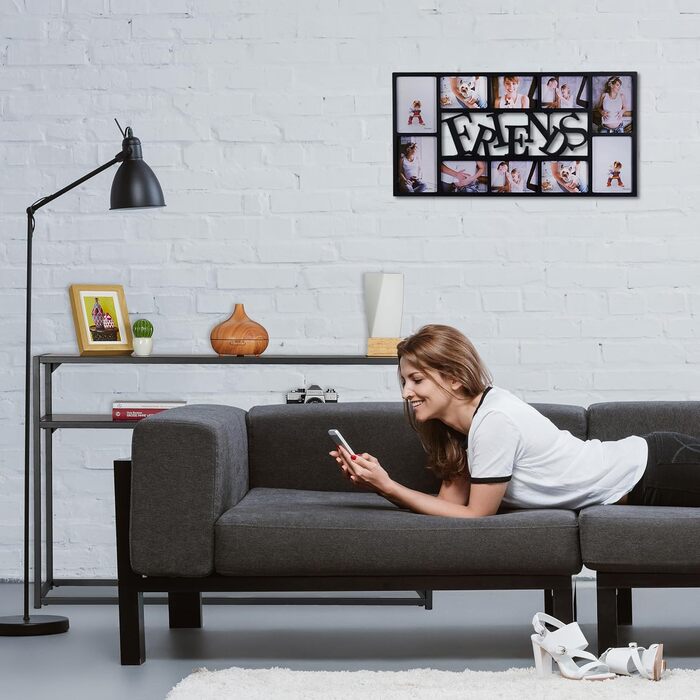 Relaxdays Konsolentisch, 2 Ablagen, Metall & MDF, platzsparend, schmal, 70x110x30 cm, schwarz