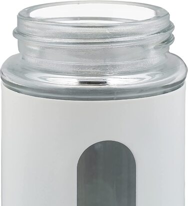 Relaxdays Gewürzstreuer, 12er Set, 3 Streugrade, Gewürze & Kräuter, Gewürzgläser, 90 ml, Glas, Edelstahl, (Weiß/Silber)