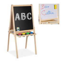 Relaxdays 2 in 1 Kindertafel mit Zubehör