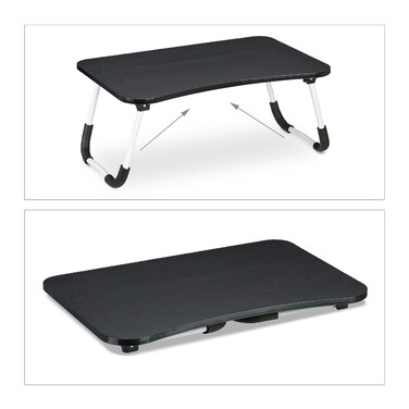 Relaxdays Schwarzer Laptoptisch