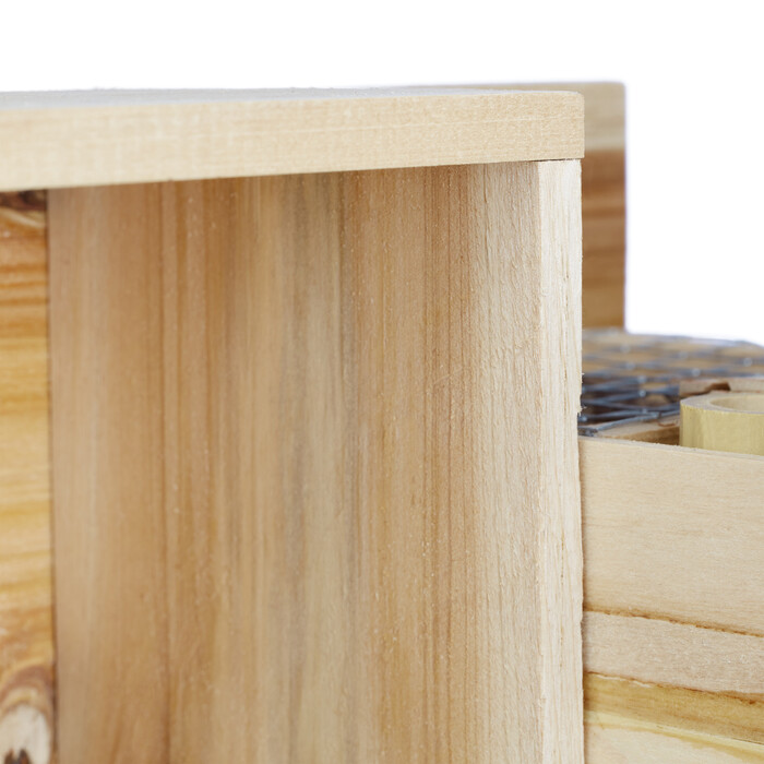 Relaxdays Blumentopf Bienenhotel Holz