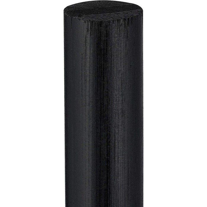 Relaxdays Toilettenpapierhalter stehend, Bambus, mit Ersatzrollenhalter, 5 Rollen, HxBxT: 71x19x19 cm, schwarz-Natur, 1 Stück