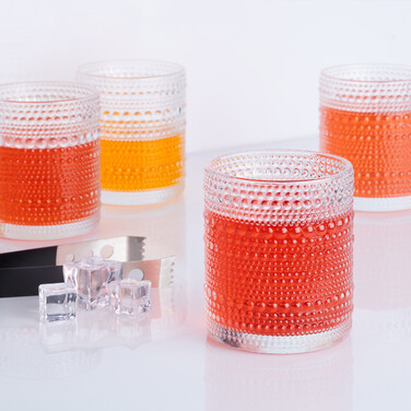 Relaxdays Trinkgläser Tropfen 4er Set