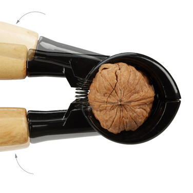Relaxdays Nussknacker mit Holzgriff 3er Set
