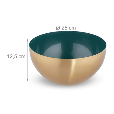 Relaxdays Edelstahl Salatschüssel Ø 25 cm