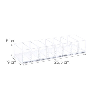 Relaxdays Make Up Organizer mit 8 Fächern