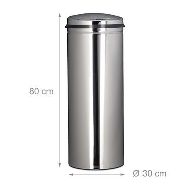 Relaxdays Mülleimer 50 L mit Sensor