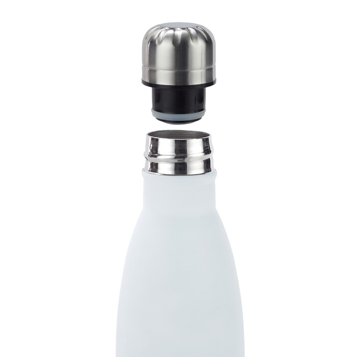 Relaxdays Trinkflasche Edelstahl