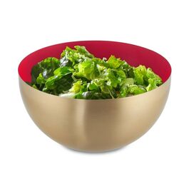 Relaxdays Zweifarbige Salatschüssel aus Edelstahl