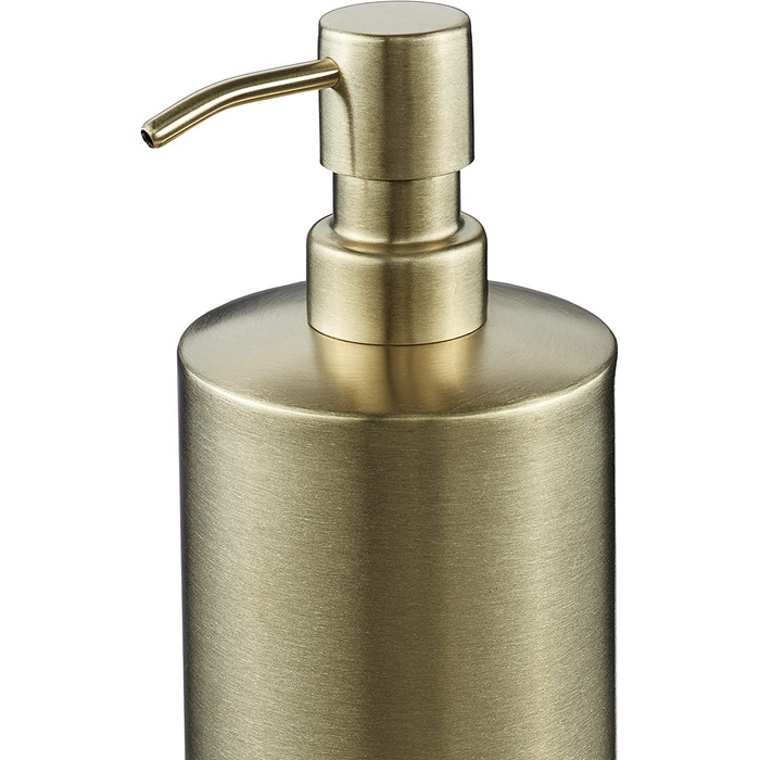Relaxdays Badezimmer Set, 5-teilig, Badaccessoires Edelstahl gebürstet, komplette Badezimmerausstattung, modern, Gold, 100388