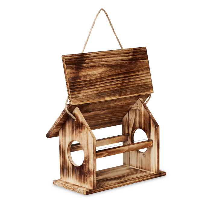 Relaxdays Vogelfutterhaus aus Holz