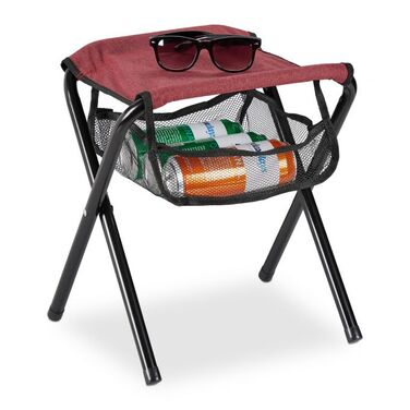 Relaxdays Roter Klapphocker bis 120 kg