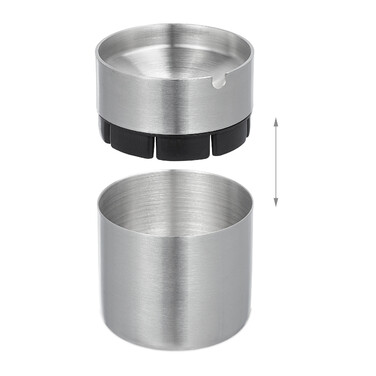 Relaxdays Aschenbecher mit Deckel