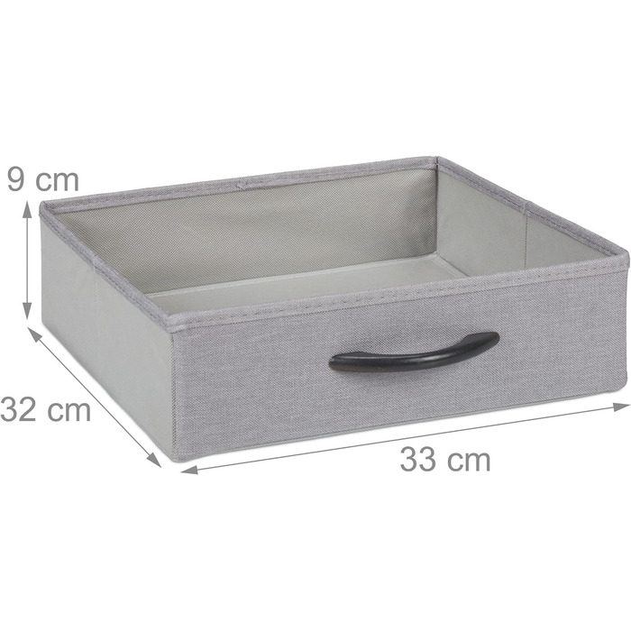 Relaxdays Schuhregal, 2 Schubladen, 4 Ablagen, 12 Paar Schuhe, offen, MDF, Stahl, HBT 95x72,5x35,5 cm, grau Design E