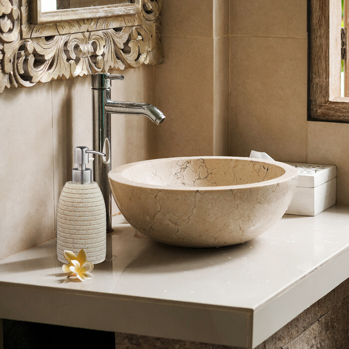 Relaxdays Seifenspender Edelstahlpumpe Rillen