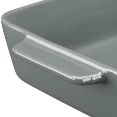 Relaxdays 3-tlg. Keramik Auflaufform Set grau