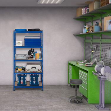 Relaxdays Schwerlastregal 1325 kg blau