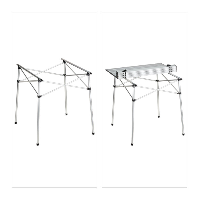 Relaxdays Klapptisch Aluminium