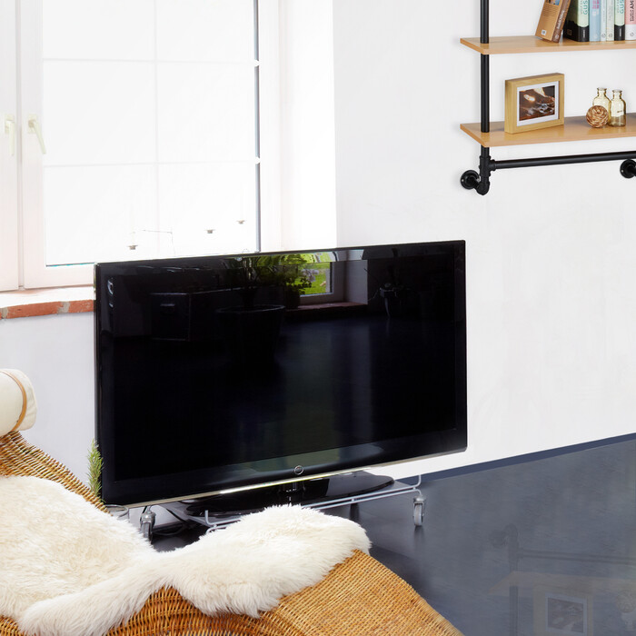 Relaxdays Wandregal Industrie Look 2 Ablagen