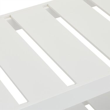Relaxdays Schuhregal, 2 Ebenen, für 6 Paar Schuhe, offen, Schuhständer HBT: 36 x 70 x 26 cm, MDF, Bambus, Weiß, Hellbraun