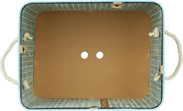 1 x Wäschekorb Bambus, mit Deckel, rechteckig, XL, 83 L, faltbarer Wäschesammler, HxBxT: 65,5 x 43,5 x 33,5 cm, violett