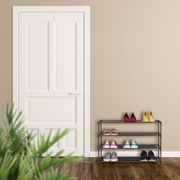 Relaxdays Schuhregal mit Stoffebenen