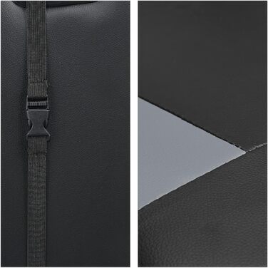 Relaxdays Gaming Stuhl, Racing Look, drehbar, höhenverstellbar, Kopf-& Lendenkissen, HxBxT: 133x68x60 cm, (Schwarz-grau)